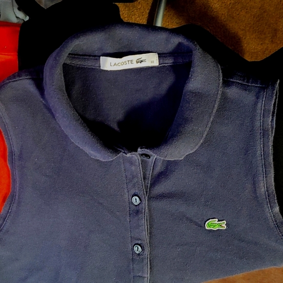 Lacoste 🐊 Sleeveless Polo, Navy, 32 (XS) - Picture 4 of 8